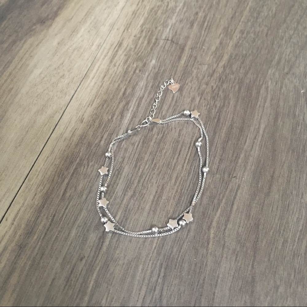 S925 silver delicate star bracelet